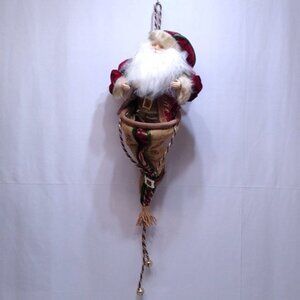 Santa Claus Fireplace Door Hanger Home Decor - Home Interior Item# 58136 EUC
